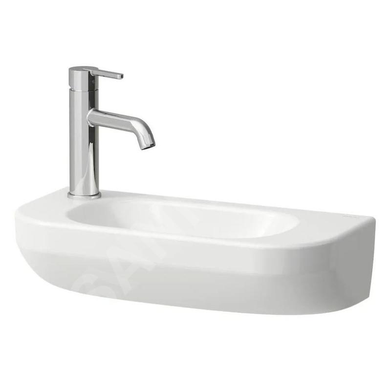 Laufen Lua - Lave-mains 50x23 cm, sans trop-plein, trou de robinetterie à gauche, blanc H8150820001131
