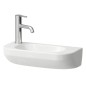 Laufen Lua - Lave-mains 50x23 cm, sans trop-plein, trou de robinetterie gauche, LCC, blanc H8150824001131