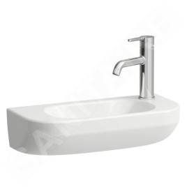 Laufen Lua - Lave-mains 50x23 cm, sans trop-plein, trou pour robinetterie à droite, blanc H8150820001141