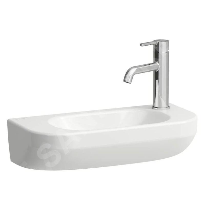 Laufen Lua - Lave-mains 50x23 cm, sans trop-plein, trou pour robinetterie à droite, blanc H8150820001141