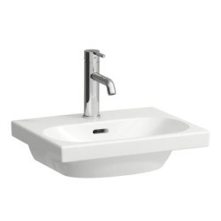 Laufen Lua - Lave-mains de meuble 45x35 cm, avec trop-plein, trou pour robinet, LCC, blanc H8160804001041