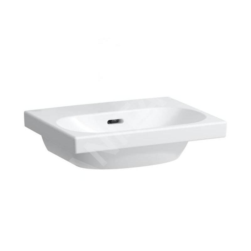 Laufen Lua - Lave-mains de meuble 45x35 cm, avec trop-plein, sans trou de robinetterie, blanc H8160800001091