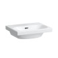 Laufen Lua - Lave-mains de meuble 45x35 cm, avec trop-plein, sans trou pour robinet, LCC, blanc H8160804001091