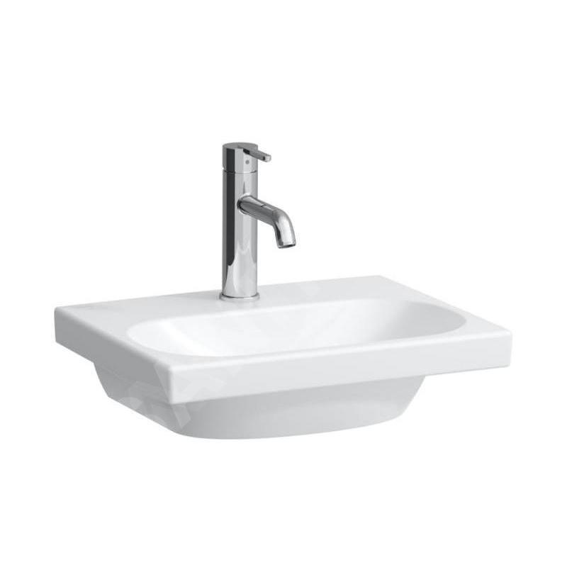 Laufen Lua - Lave-mains de meuble 45x35 cm, sans trop-plein, trou pour robinet, blanc H8160800001561