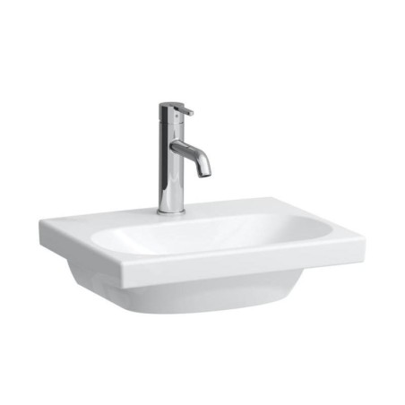 Laufen Lua - Lave-mains de meuble 45x35 cm, sans trop-plein, trou pour robinet, blanc H8160800001561