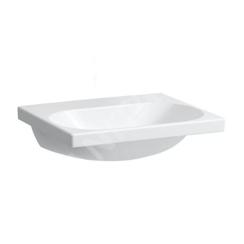 Laufen Lua - Lavabo de meuble 50x46 cm, sans trop-plein, sans trou pour robinet, LCC, blanc H8160814001421 Laufen Lua - Lavabo de meuble 50x46 cm, sans trop-plein, sans trou pour robinet, LCC, blanc H8160814001421
