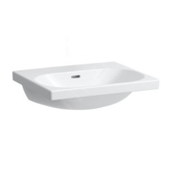 Laufen Lua - Lavabo de meuble 55x46 cm, avec trop-plein, sans trou de robinet, blanc H8160820001091