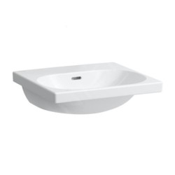 Laufen Lua - Lavabo de meuble 60x46 cm, avec trop-plein, sans trou pour robinet, LCC, blanc H8160834001091