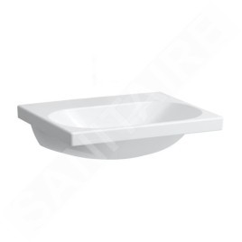 Laufen Lua - Lavabo de meuble 55x46 cm, sans trop-plein, sans trou pour robinet, LCC, blanc H8160824001421