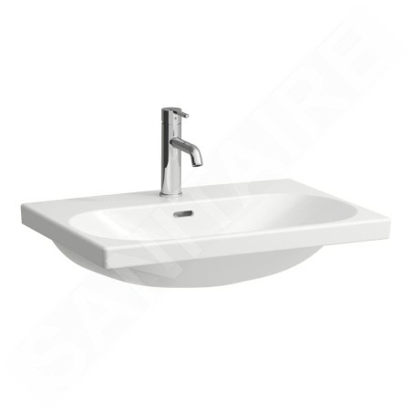 Laufen Lua - Lavabo de meuble 65x46 cm, avec trop-plein, trou pour robinet, LCC, blanc H8160844001041