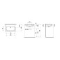 Laufen Lua - Lavabo de meuble 65x46 cm, avec trop-plein, sans trou pour robinet, LCC, blanc H8160844001091 Laufen Lua - Lavabo de meuble 65x46 cm, avec trop-plein, sans trou pour robinet, LCC, blanc H8160844001091