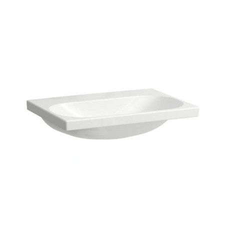 Laufen Lua - Lavabo de meuble 65x46 cm, sans trop-plein, sans trou pour robinet, LCC, blanc H8160844001421