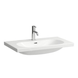 Laufen Lua - Lavabo de meuble 80x46 cm, avec trop-plein, trou pour robinetterie, blanc H8160870001041