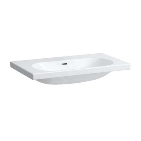 Laufen Lua - Lavabo de meuble 80x46 cm, avec trop-plein, sans trou de robinet, blanc H8160870001091