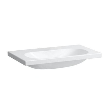 Laufen Lua - Lavabo de meuble 80x46 cm, sans trop-plein, sans trou pour robinet, LCC, blanc H8160874001421