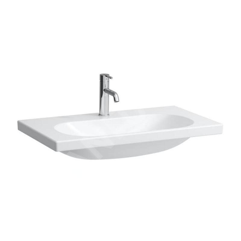 Laufen Lua - Lavabo de meuble 80x46 cm, sans trop-plein, trou pour robinetterie, blanc H8160870001561 Laufen Lua - Lavabo de meuble 80x46 cm, sans trop-plein, trou pour robinetterie, blanc H8160870001561