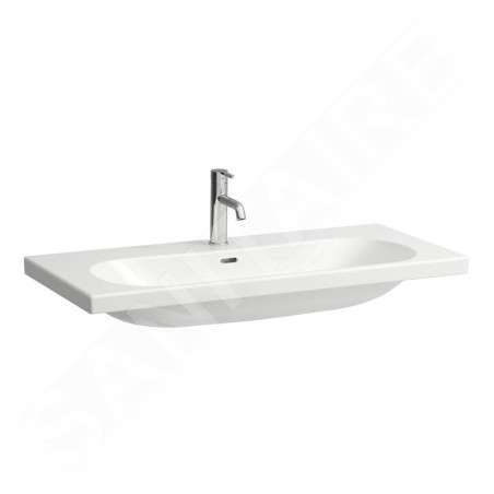 Laufen Lua - Lavabo de meuble 100x46 cm, avec trop-plein, trou pour robinet, blanc H8160890001041