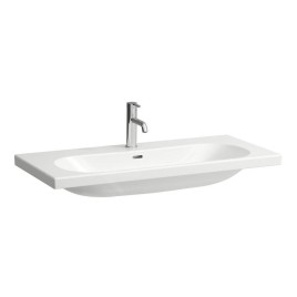 Laufen Lua - Lavabo de meuble 100x46 cm, avec trop-plein, trou pour robinet, LCC, blanc H8160894001041