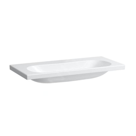Laufen Lua - Lavabo de meuble 100x46 cm, sans trop-plein, sans trou de robinet, blanc H8160890001421