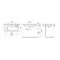 Laufen Lua - Lavabo de meuble 100x46 cm, sans trop-plein, trou pour robinet, LCC, blanc H8160894001561 Laufen Lua - Lavabo de meuble 100x46 cm, sans trop-plein, trou pour robinet, LCC, blanc H8160894001561