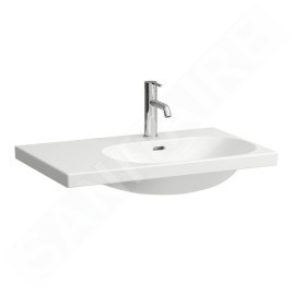 Laufen Lua - Lavabo de meuble 75x46 cm, avec trop-plein, trou pour robinetterie, blanc H8170850001041