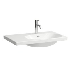 Laufen Lua - Lavabo de meuble 75x46 cm, avec trop-plein, trou pour robinet, LCC, blanc H8170854001041