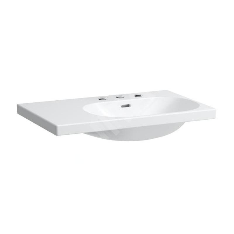 Laufen Lua - Lavabo de meuble 75x46 cm, avec trop-plein, 3 trous pour robinetterie, LCC, blanc H8170854001081 Laufen Lua - Lavabo de meuble 75x46 cm, avec trop-plein, 3 trous pour robinetterie, LCC, blanc H8170854001081