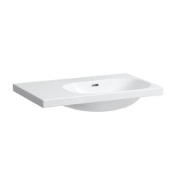 Laufen Lua - Lavabo de meuble 75x46 cm, avec trop-plein, sans trou de robinet, blanc H8170850001091