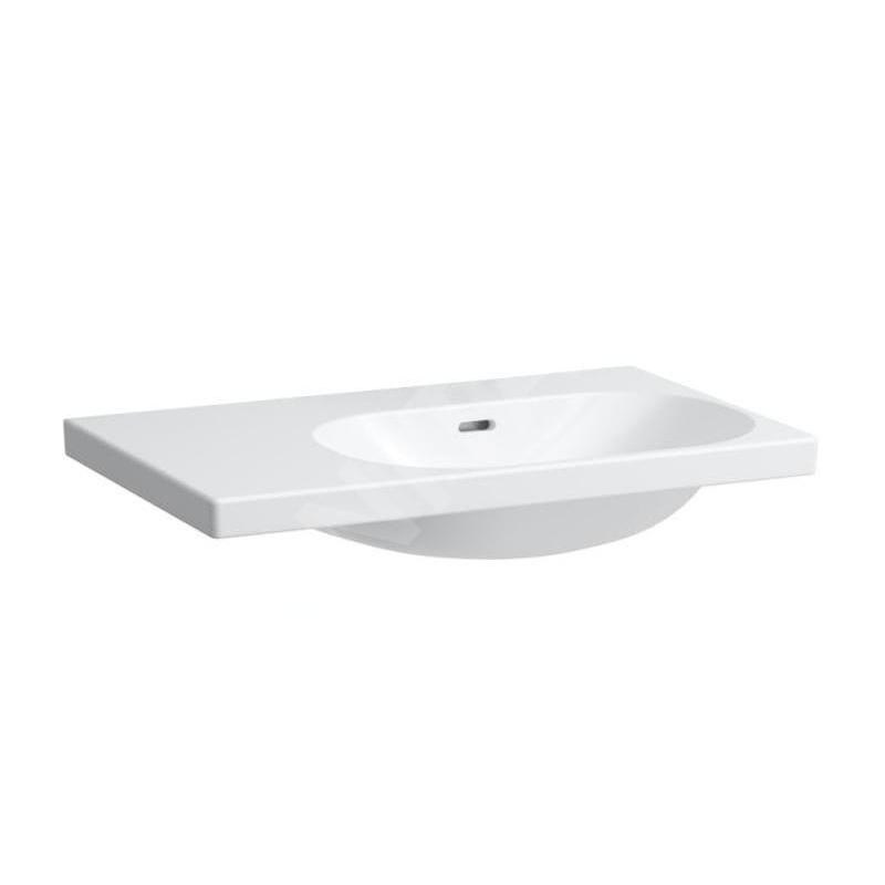 Laufen Lua - Lavabo de meuble 75x46 cm, avec trop-plein, sans trou pour robinet, LCC, blanc H8170854001091 Laufen Lua - Lavabo de meuble 75x46 cm, avec trop-plein, sans trou pour robinet, LCC, blanc H8170854001091