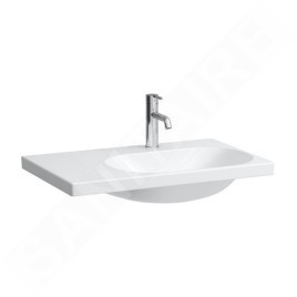 Laufen Lua - Lavabo de meuble 75x46 cm, sans trop-plein, 1 trou pour mélangeur, blanc H8170850001111