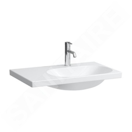 Laufen Lua - Lavabo de meuble 75x46 cm, sans trop-plein, 1 trou pour mélangeur, blanc H8170850001111