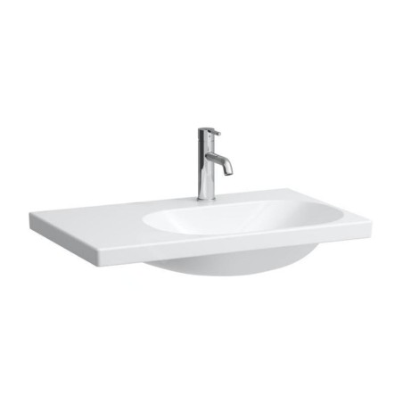 Laufen Lua - Lavabo de meuble 75x46 cm, sans trop-plein, 1 trou pour robinetterie, LCC, blanc H8170854001111