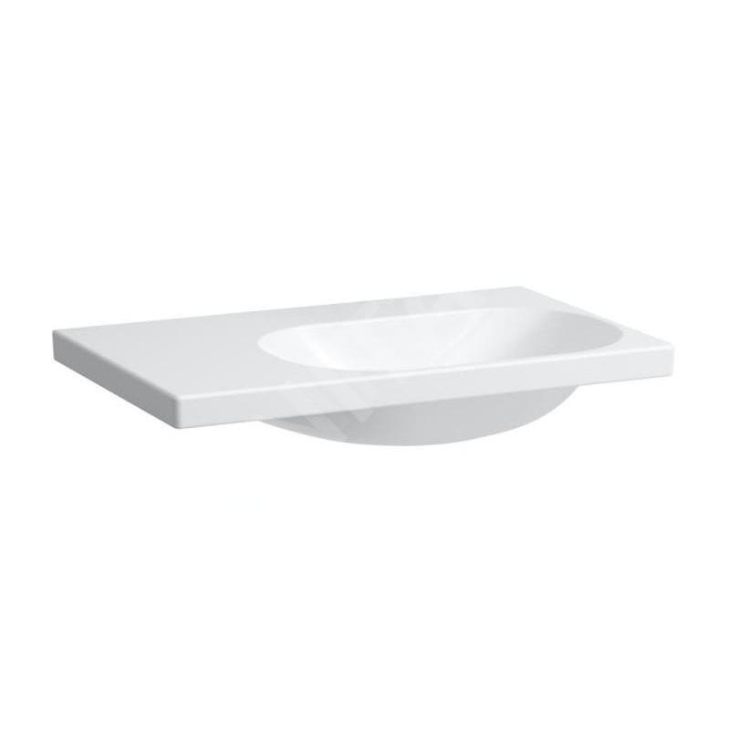 Laufen Lua - Lavabo de meuble 75x46 cm, sans trop-plein, sans trou pour robinet, blanc H8170850001121 Laufen Lua - Lavabo de meuble 75x46 cm, sans trop-plein, sans trou pour robinet, blanc H8170850001121