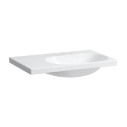 Laufen Lua - Lavabo de meuble 75x46 cm, sans trop-plein, sans trou pour robinet, LCC, blanc H8170854001121