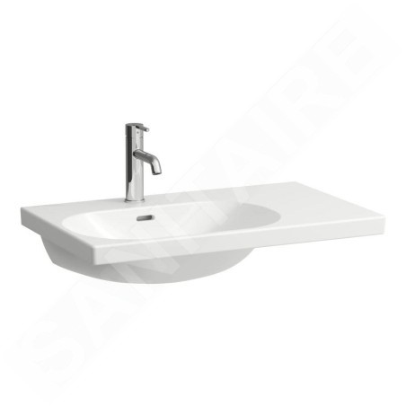 Laufen Lua - Lavabo de meuble 75x46 cm, avec trop-plein, trou pour robinet, LCC, blanc H8170864001041