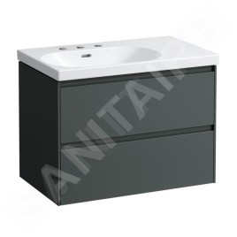 Laufen Lua - Lavabo de meuble 75x46 cm, avec trop-plein, 3 trous pour robinetterie, blanc H8170860001081