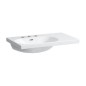 Laufen Lua - Lavabo de meuble 75x46 cm, avec trop-plein, 3 trous pour robinetterie, LCC, blanc H8170864001081 Laufen Lua - Lavabo de meuble 75x46 cm, avec trop-plein, 3 trous pour robinetterie, LCC, blanc H8170864001081