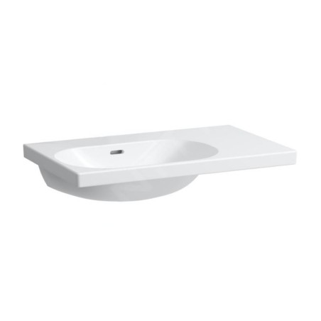Laufen Lua - Lavabo de meuble 75x46 cm, avec trop-plein, sans trou pour robinet, LCC, blanc H8170864001091
