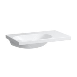 Laufen Lua - Lavabo de meuble 75x46 cm, sans trop-plein, sans trou pour robinet, blanc H8170860001121