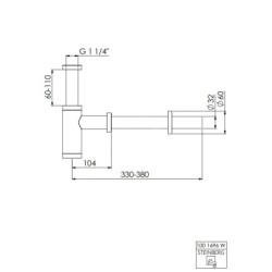 Steinberg 100 - Siphon design, blanc 100 1696 W
