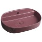 Sapho Isvea - Lavabo à poser 60x40 cm, trou pour robinet, marron rouge 10NF65060-2R Sapho Isvea - Lavabo à poser 60x40 cm, trou pour robinet, marron rouge 10NF65060-2R