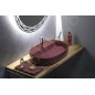 Sapho Isvea - Lavabo à poser 60x40 cm, trou pour robinet, marron rouge 10NF65060-2R Sapho Isvea - Lavabo à poser 60x40 cm, trou pour robinet, marron rouge 10NF65060-2R