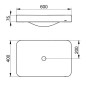 Keuco Edition 400 - Lavabo 60x40 cm, sans trop-plein, sans trou pour robinet, CleanPlus, blanc 31570317500 Keuco Edition 400 - Lavabo 60x40 cm, sans trop-plein, sans trou pour robinet, CleanPlus, blanc 31570317500