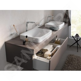 Keuco Edition 400 - Lavabo 60x40 cm, sans trop-plein, sans trou pour robinet, CleanPlus, blanc 31570317500