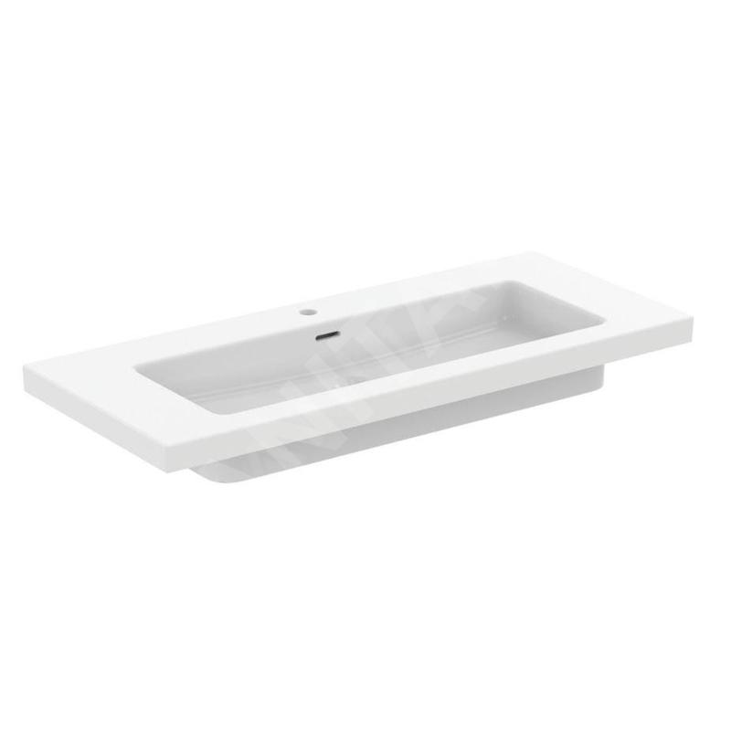 Ideal Standard Extra - Lavabo 51x121 cm, avec trop-plein, trou pour robinetterie, blanc T4370V1 Ideal Standard Extra - Lavabo 51x121 cm, avec trop-plein, trou pour robinetterie, blanc T4370V1
