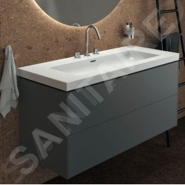Ideal Standard Extra - Lavabo, 51x121 cm, avec trop-plein, 3 trous pour robinetterie, blanc T437201