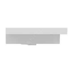 Ideal Standard Extra - Lavabo, 51x121 cm, avec trop-plein, sans trou pour robinet, blanc T437301
