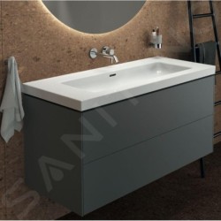 Ideal Standard Extra - Lavabo, 51x121 cm, avec trop-plein, sans trou pour robinet, blanc T437301