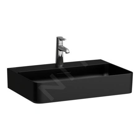 Laufen VAL - Lavabo, 60x42 cm, avec trop-plein, trou pour robinet, noir mat H8102837161041