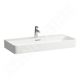 Laufen VAL - Lavabo, 95x42 cm, avec trop-plein, trou pour robinet, blanc H8102870001041
